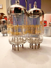 Match Pair NOS 6GQ7 Gold Plated Pins chrome plates westinghouse