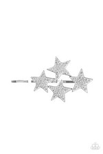 Paparazzi Stellar Celebration White Star Hair Clip NEW RELEASE 2021