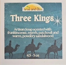 Thrive And Glow Soaps New Bar In Three Kings