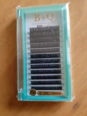 WIMPERNVERLÄNGERUNG - B&Q LASH - DIY 72 FLACH 0,20C-10mm LASH CLUSTERS, C C CURL