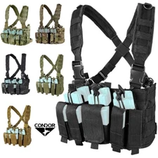 Condor MCR5 Tactical MOLLE Modular Rifle Pistol Magazine Pouch Recon Chest Rig