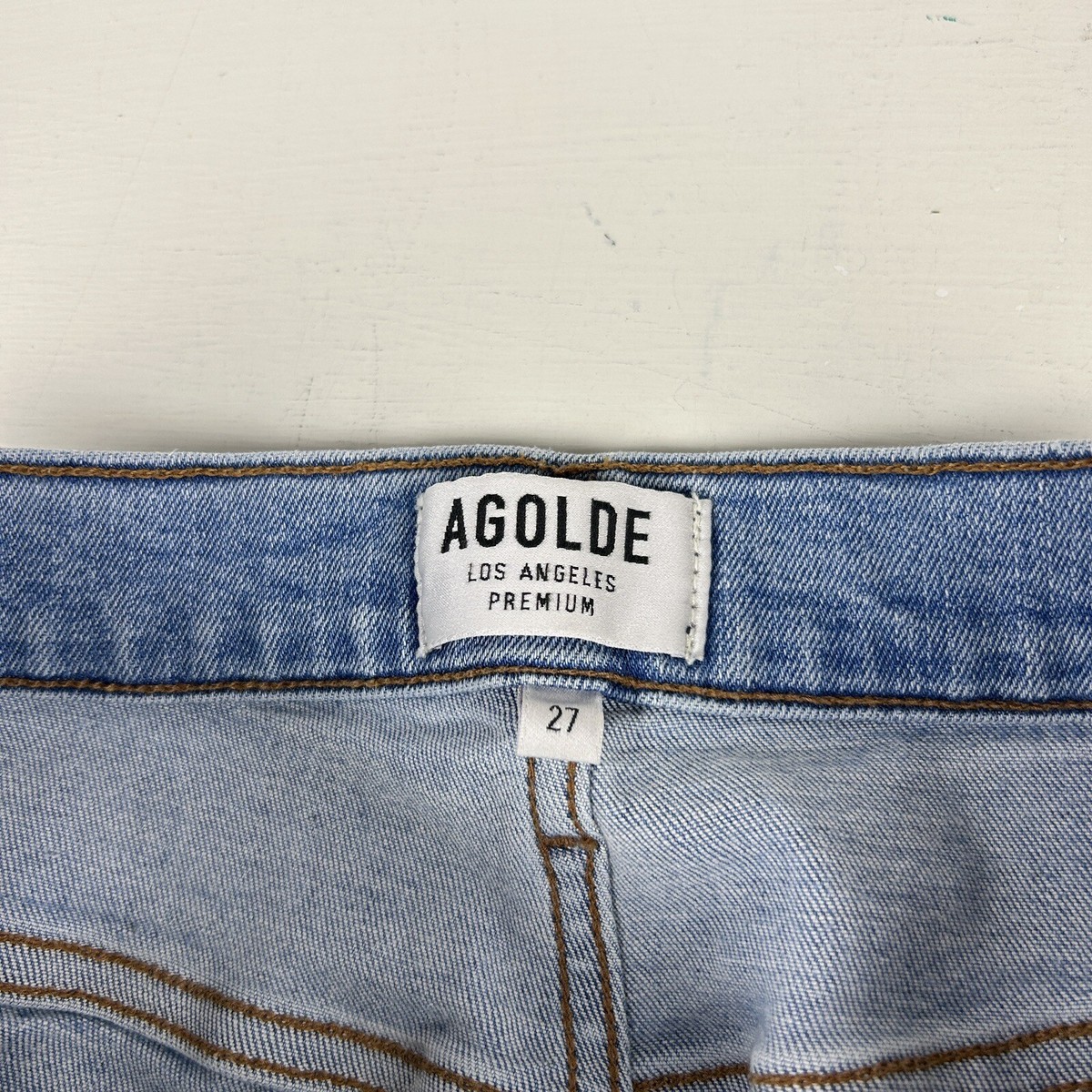 AGOLDE Sophia Womens High Rise Skinny Stretch Denim Jeans 27 Light