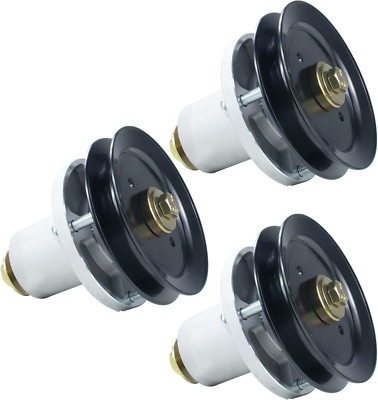 3 Pack 601804 Spindle Assembly with 604664 Pulley Replaces Hustler 601804 Spindl