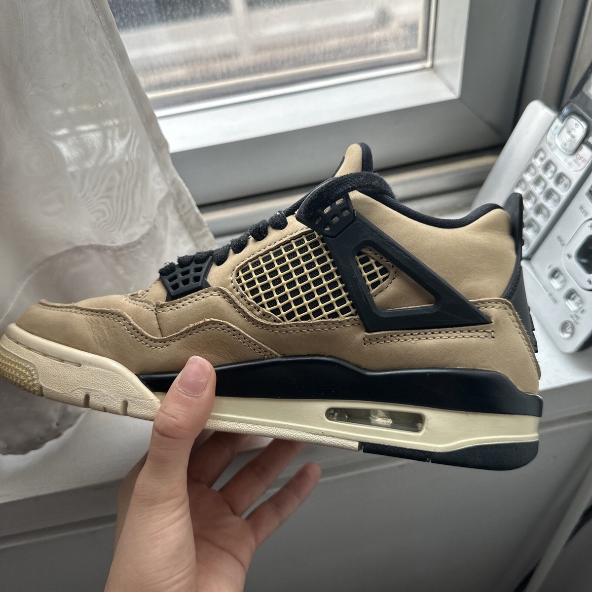 Size 6.5 - Air Jordan 4 Retro Mushroom W 193145615656| eBay