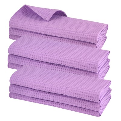 Geschirrtücher Set - 3x Baumwolltücher Waffel-Piqué In Gelb 70x50cm