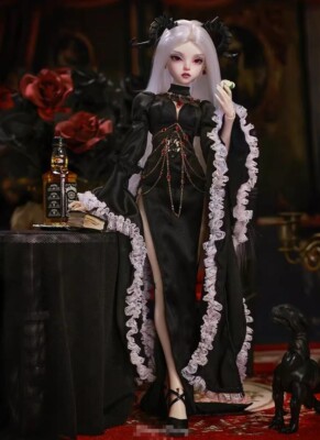 1/4 BJD Doll MSD Handmade Girl Nisha Normal Color B-Free Face Make UP+Eyes