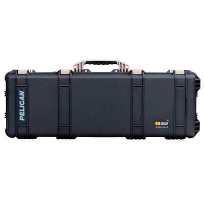Black Pelican 1720 case with foam. Comes with tan handles & latches.