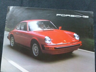 1977 PORSCHE 911S Turbo Carrera  Automobile Sales Brochure technical Data