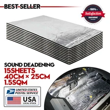 Thermal Sound Deadener Car Heat Shield Insulation Noise Reduce Mat FAST SHIPPING