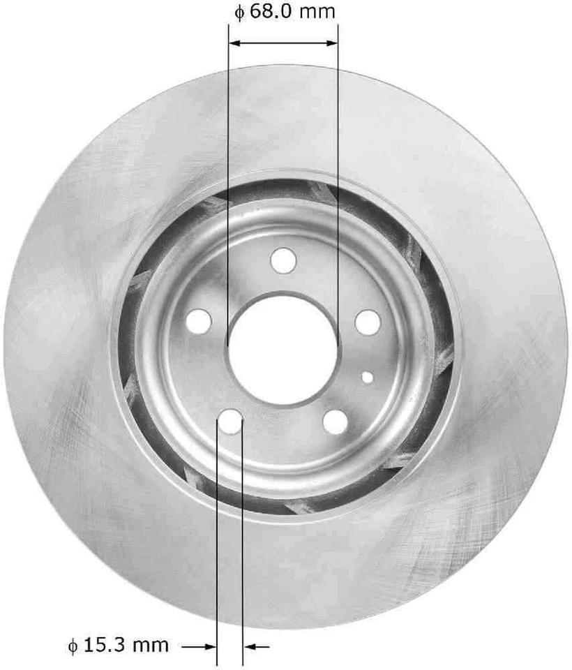 Disc Brake Rotor fits 2008-2012 Audi S5 S4,S5 Q5  BENDIX - Image 2 of 3