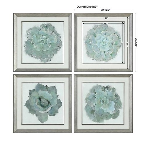 Uttermost Natural Beauties Glass Botanical Prints in Multi-Color (Set of 4) - Picture 6 of 6