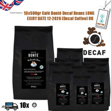 10x500gr Café Bonté Decaf Beans LONG EXIRY DATE 12-2026 (Decaf Coffee) UK 19.98 per kilo