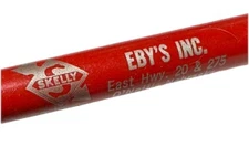 Vintage O’Neill Nebraska Eby’s Skelly Gas Station Oil Gasoline Advertising Pen
