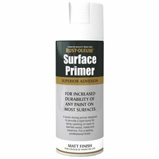 Rust-Oleum Multi-Purpose Surface Primer Spray Paint Stain Block White Grey Red