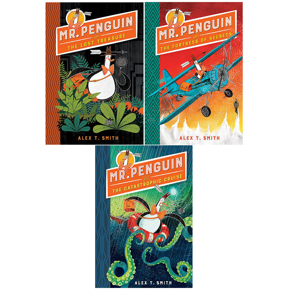 Hodder & Stoughton Women's Black/Orange Mr. Penguin Series By Alex T. Smith 3 Books Collection Set - Age 7-9 - Paperback - Image 4
