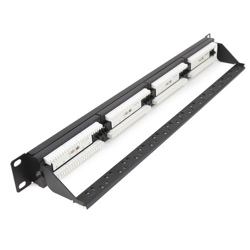 Patch Panel Cat5e 24 Port RJ45 19 Inch Rack Mountable 1U & Cable Management Bar - Afbeelding 5 van 5