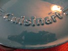 Cuisinart Chef Cast Iron 12" Covered Chicken Fryer Porcelain Enameled Teal Blue — photo 4