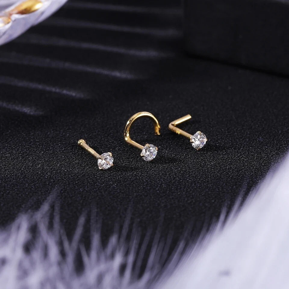 20g diamond nose stud deals