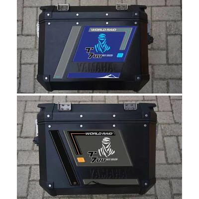 LABELBIKE Adesivi Borse Laterali moto resina gel 3D compatibili con Yamaha Tenere 700 2023