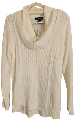 Women's By Artisan Winter White Sweater/ US Size PLX/ Women's Apparel/