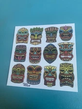 Violette Stickers Tiki Masks Small Sticker Sheet