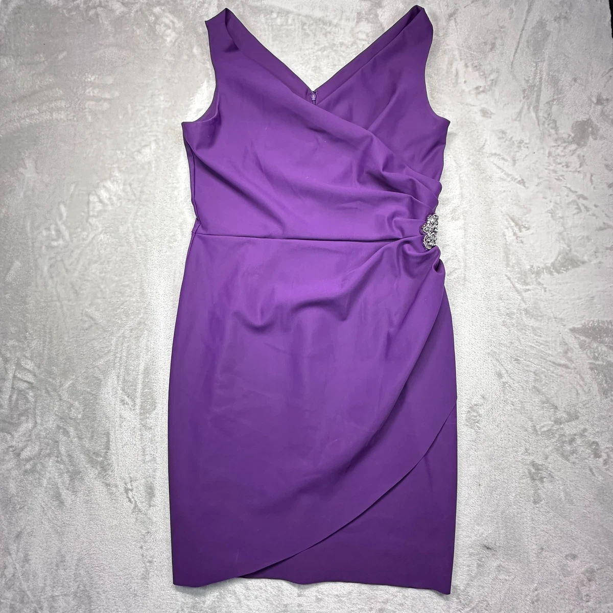 sachin and babi light blue dress ALEX EVENING 8127851 SHORT SLEEVE METALLIC DRESS main image 1