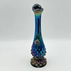 New ListingVintage Fenton Single Rose Vase Amethyst Carnival Glass 9"