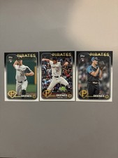2024 Topps Update Series Baseball Paul Skenes RC Pittsburgh Pirates 3 Card Lot.
