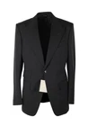 TOM FORD Windsor Signature Solid Black Suit Size 54 IT / 44R U.S. New With Tags