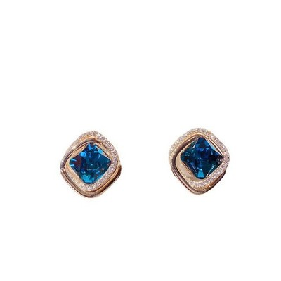 Raffinierte blaue Diamant Ohrringe für Frauen für den täglichen und besonderen Gebrauch