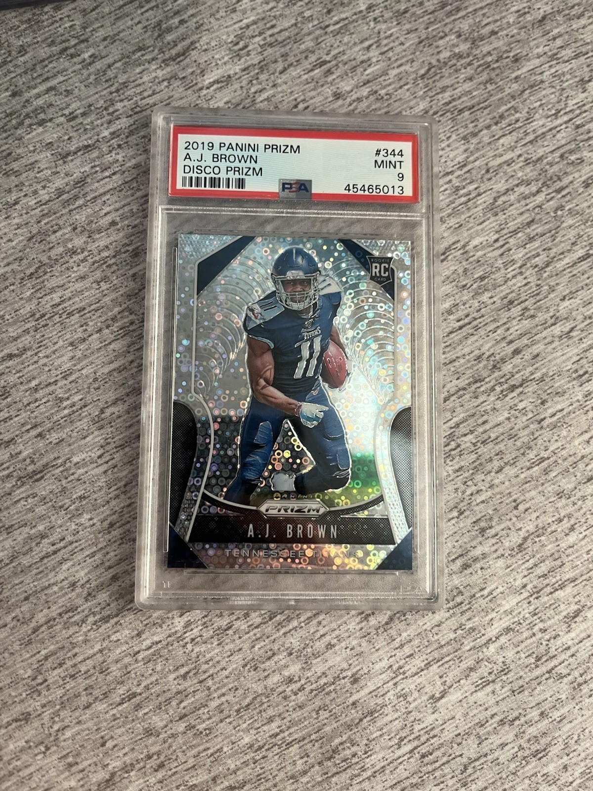2019 Panini Prizm Rookies A.J. Brown #344 Disco PSA 9