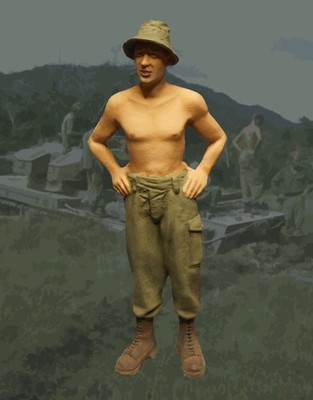 Callsign Models Relaxing Tanker Vietnam 1:35 UNBEMALT Resin Figur Bausatz