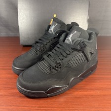 NEW Air Jordan 4 Retro  Black Cat   2025  GS IB4171-010 Size 5Y/ Women  s 6.5