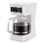 12-Cup Programmable Coffee Maker, White