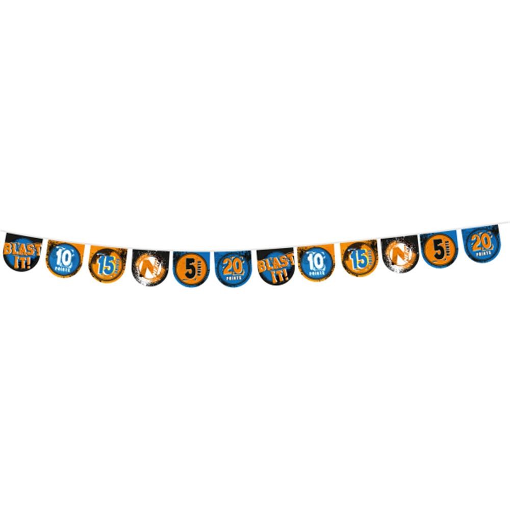 Прицел Amscan Flaggenbanner Nerf Blau Pappe Girlande 2090₽