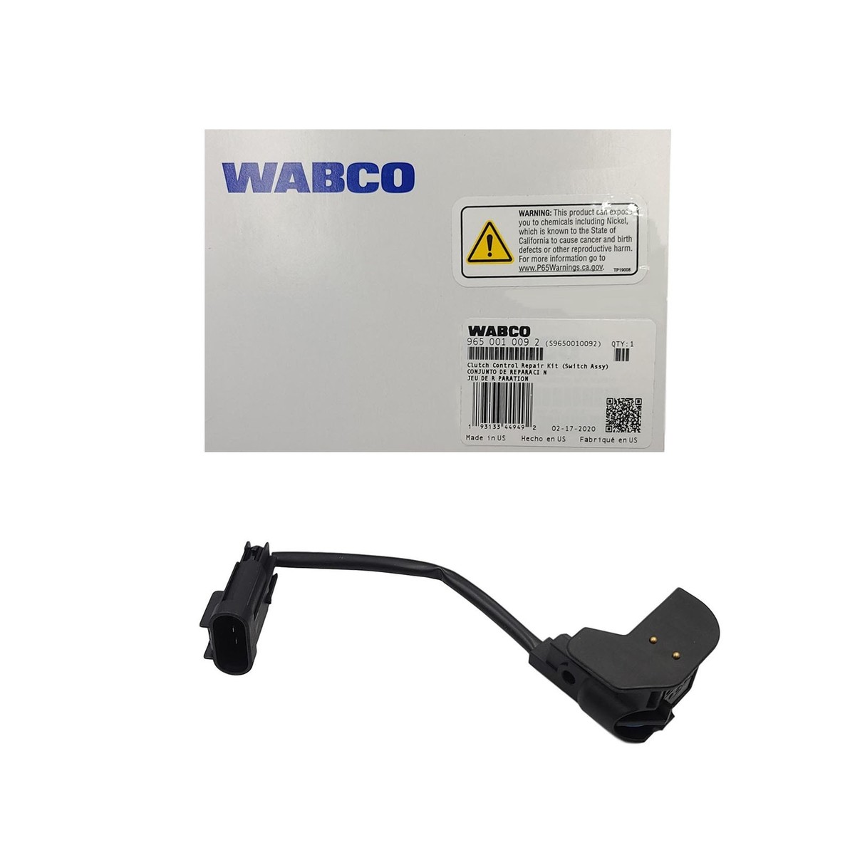 MERITOR WABCO AIR SYSTEM CLUTCH CONTROL SWITCH - S9650010092 | eBay