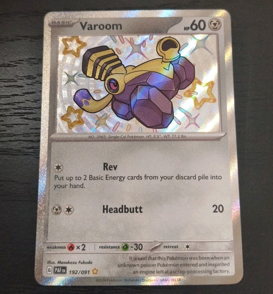 Pokemon Paldean Fates Varoom Holo Rare Card 192/091 NM