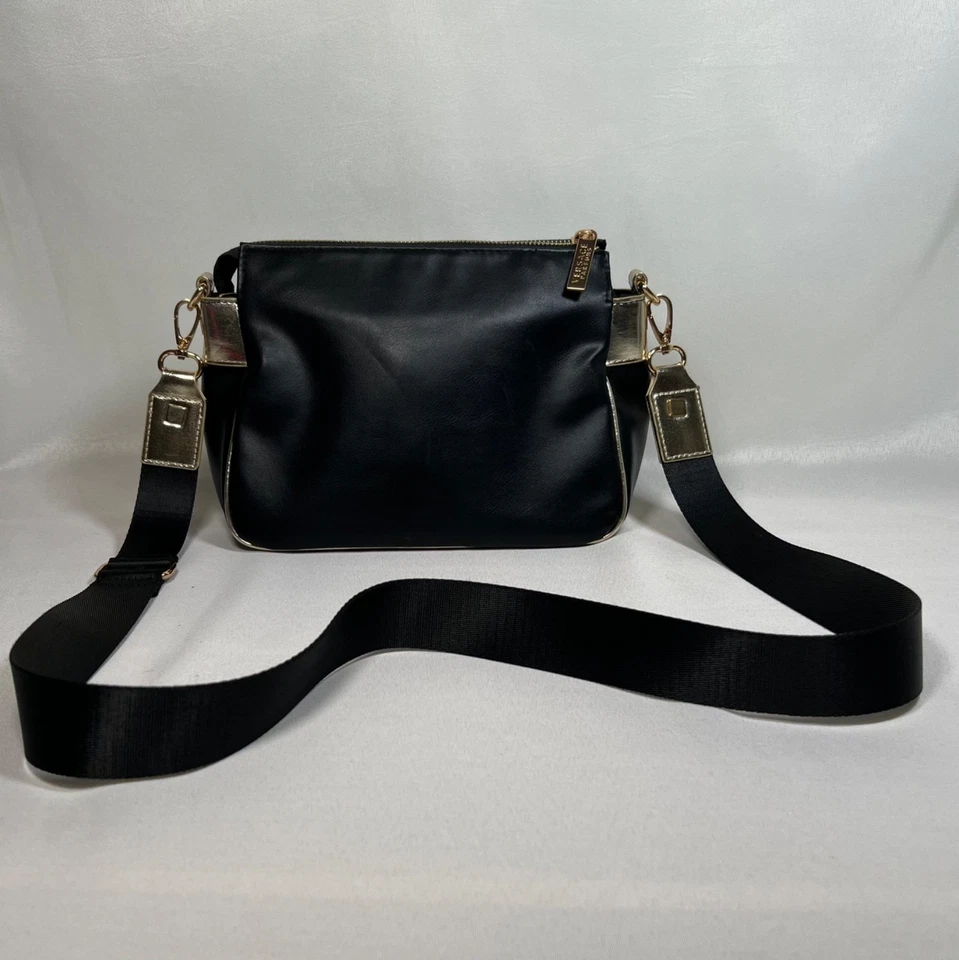 Bolsa Versace Parfums couro sintético - Preto, dourado - Imagem 2 de 4