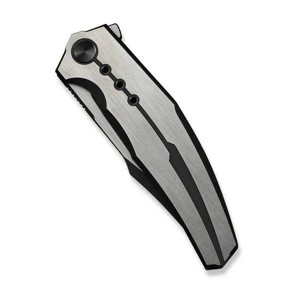 WE Knife Kyklos Frame Lock 23086-3 Black & Satin Titanium M390 Knife - Image 4 of 4
