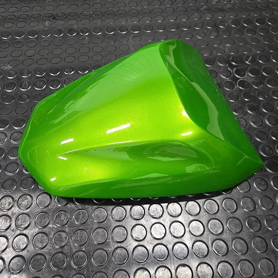 Kawasaki Ninja 650 400 2012-2016 cubierta de asiento de pasajero trasero verde Foto 2 de 4