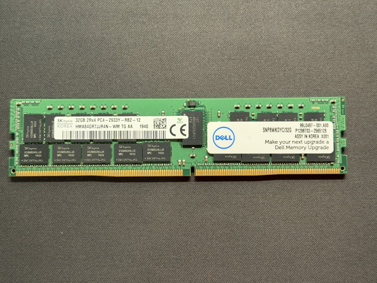 メモリー Skhynix 32GB 2Rx4 DDR4 PC4-2666V 32GB×2枚 計：64GB
