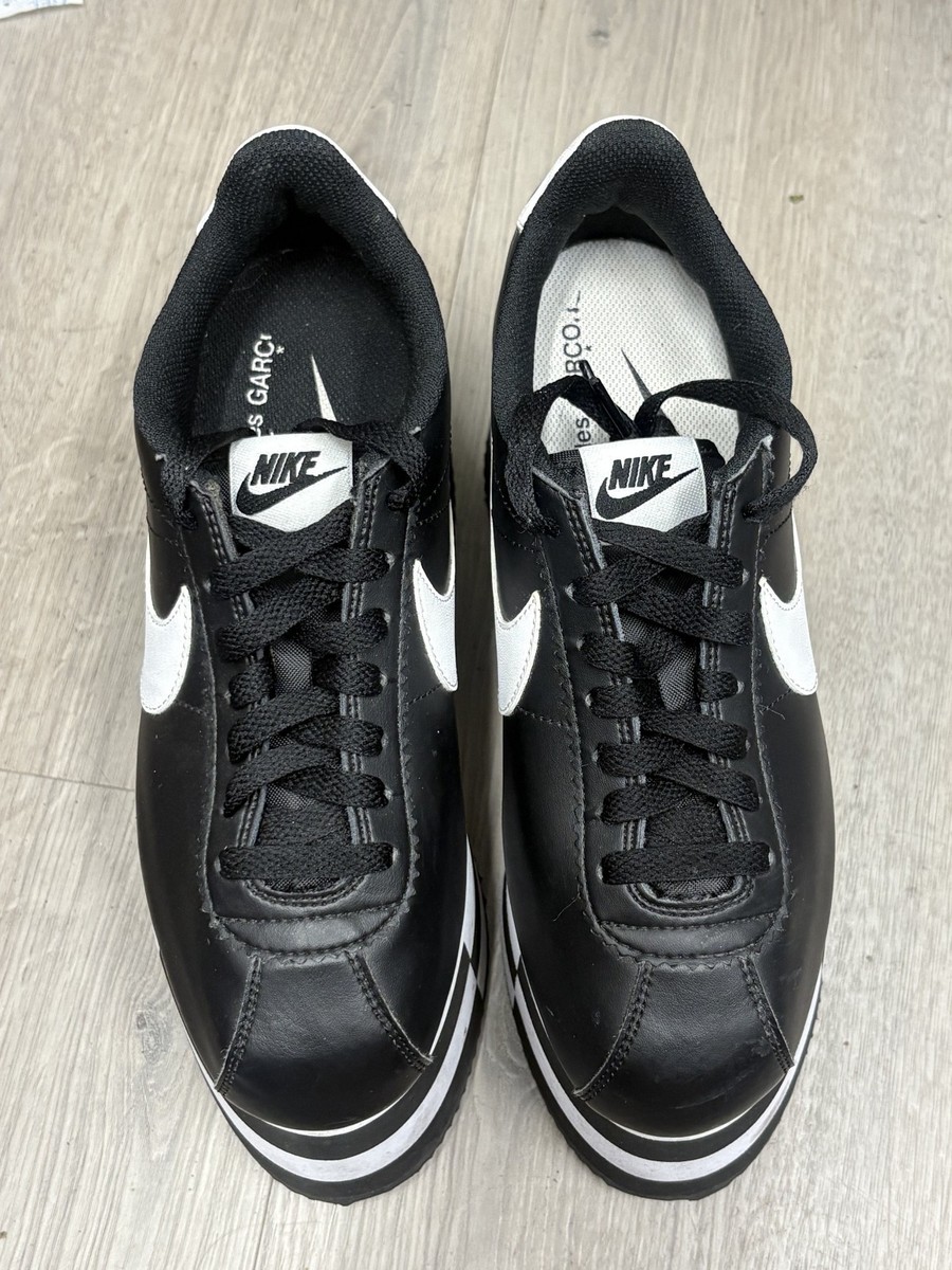 COMME des GARÇONS 19ss ニュースペーパー パワーネット Size 7 - COMME des Garcons x Nike Cortez Check Black WOMEN NO BOX