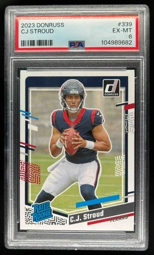 2023 Donruss C.J. Stroud Rookie Rated RC #339 Texans PSA 6