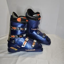LANGE Mens X9 Zero Cobalt Blue/Orange 323mm US 11 Downhill Alpine Ski Boots