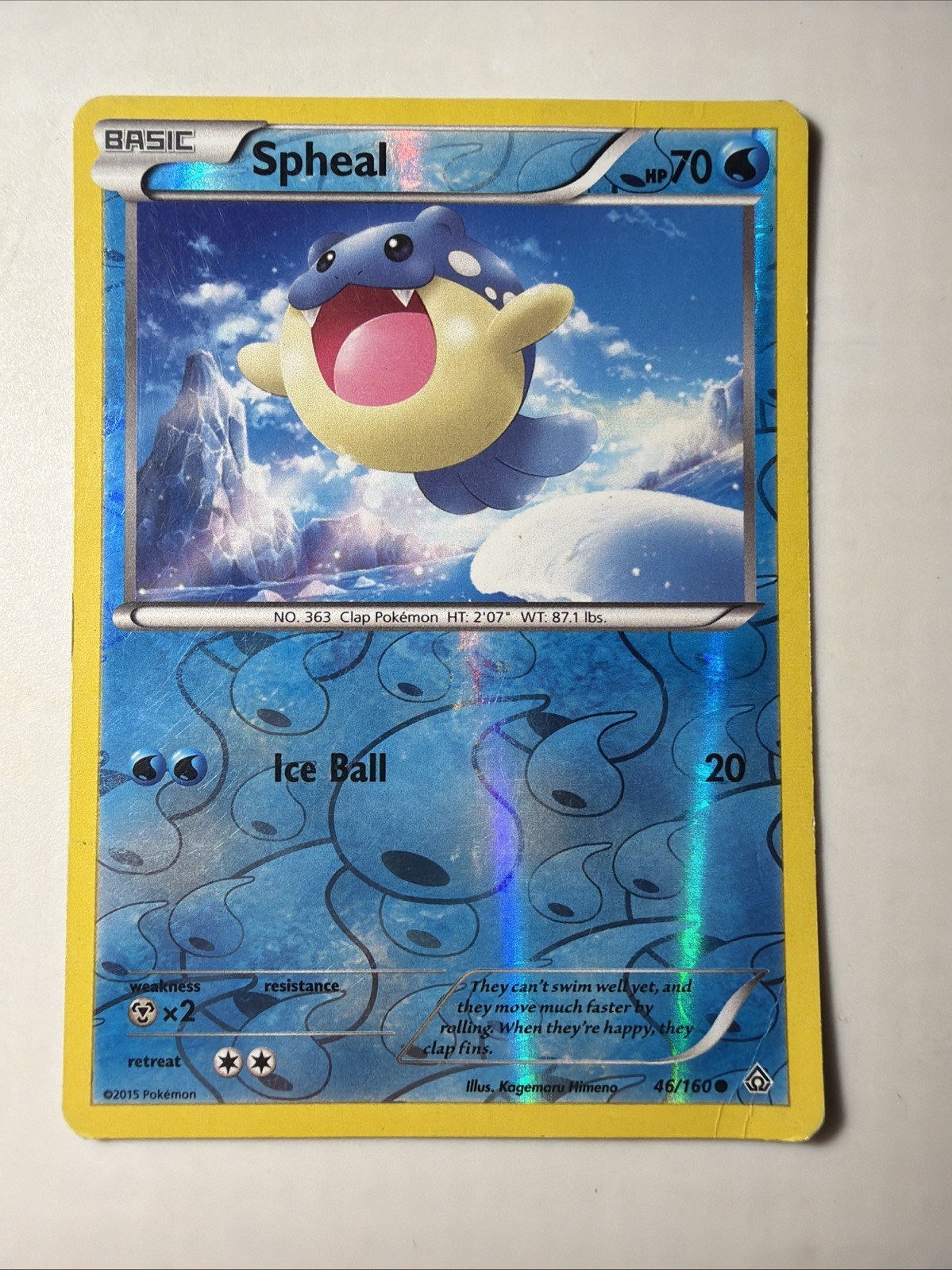 Spheal 46/160 XY-Primal Clash Reverse Holo