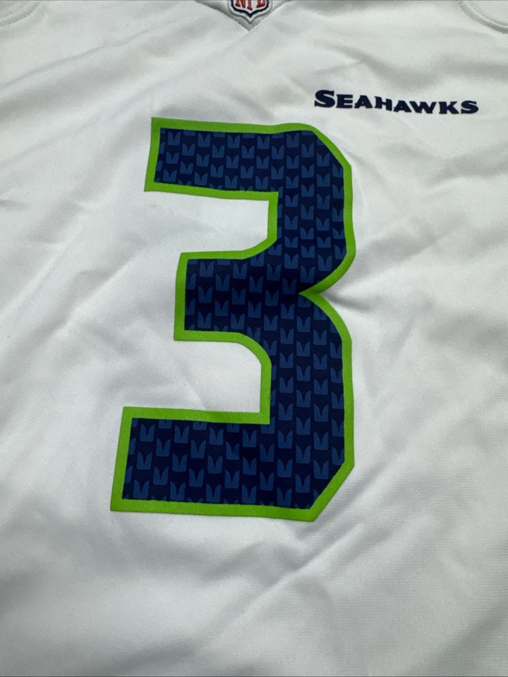 Футболка NFL Apparel белая размер XL (18/20) Wilson No3 Seattle Seahawks Nike - Изображение 3 из 4
