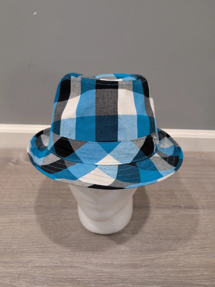 BILLABONG Para hombres Estilo FEDORA Sombrero Surf Piscina Skate Gorra Talla L/XL Azul Logotipo a Cuadros Foto 3 de 4