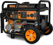 11,000-Watt 120V/240V Dual Fuel Portable Generator with Wheel Kit and Electric S