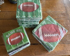 Football Party Napkins NFL, Dinner Snack, Select, Many Avail, 16ct Paper NIP NWT