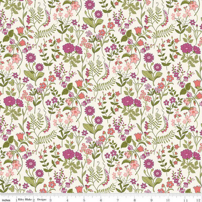 1/4 Yard Liberty Fabrics ''Botanist's Walk'' Lola Scatter A Quilt Cotton